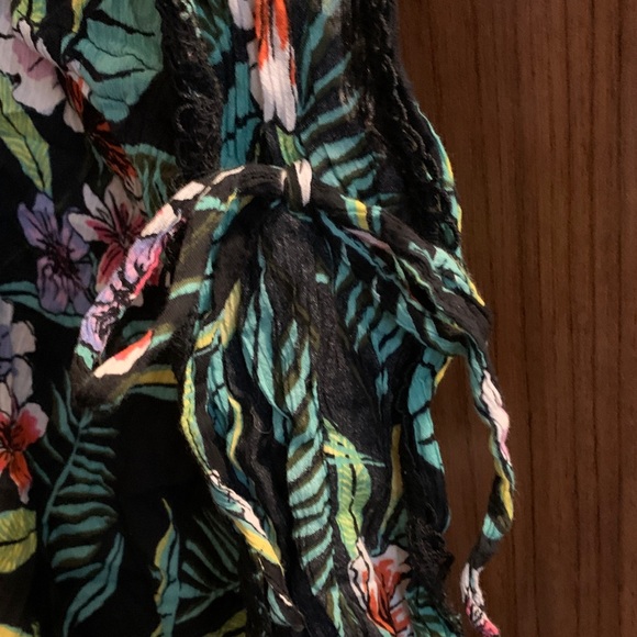 Old Navy Black Floral Swim Coverup - Picture 3 of 3